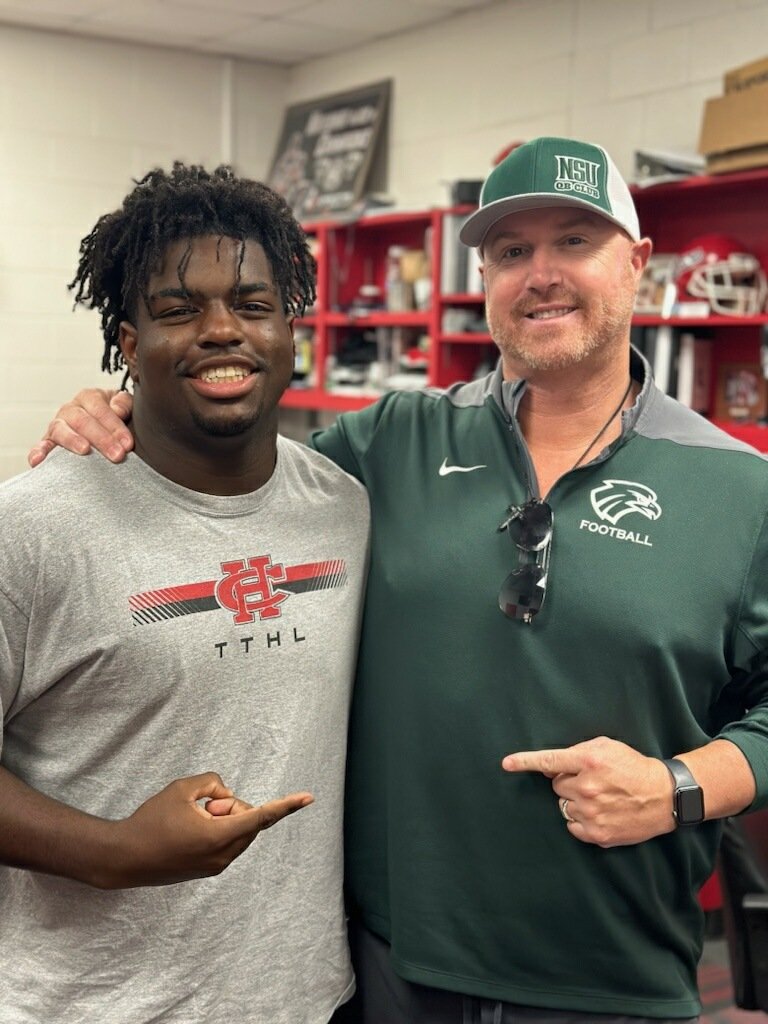 After a great conversation with @CoachChev6 I am blessed to receive my first Offer from Northeastern State University ! #Datwork |@TheCoachNWard @EverettD33 @coaCHhutch92 @coach_king__ @coach504 @Coach_DHenry @RecruitTheHill1| #TTHL