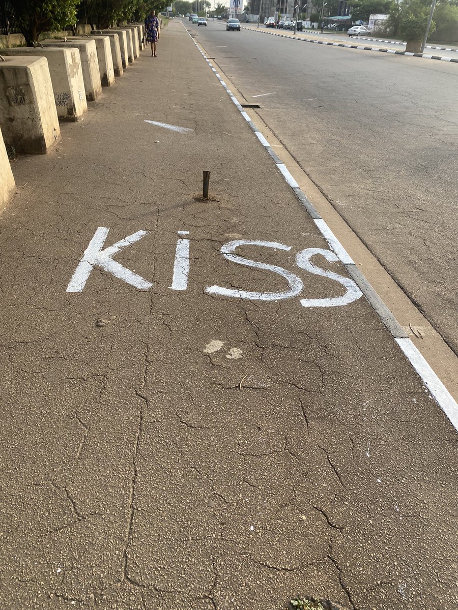 This is what you people paint in the streets of Abuja. Ashawo people 💔