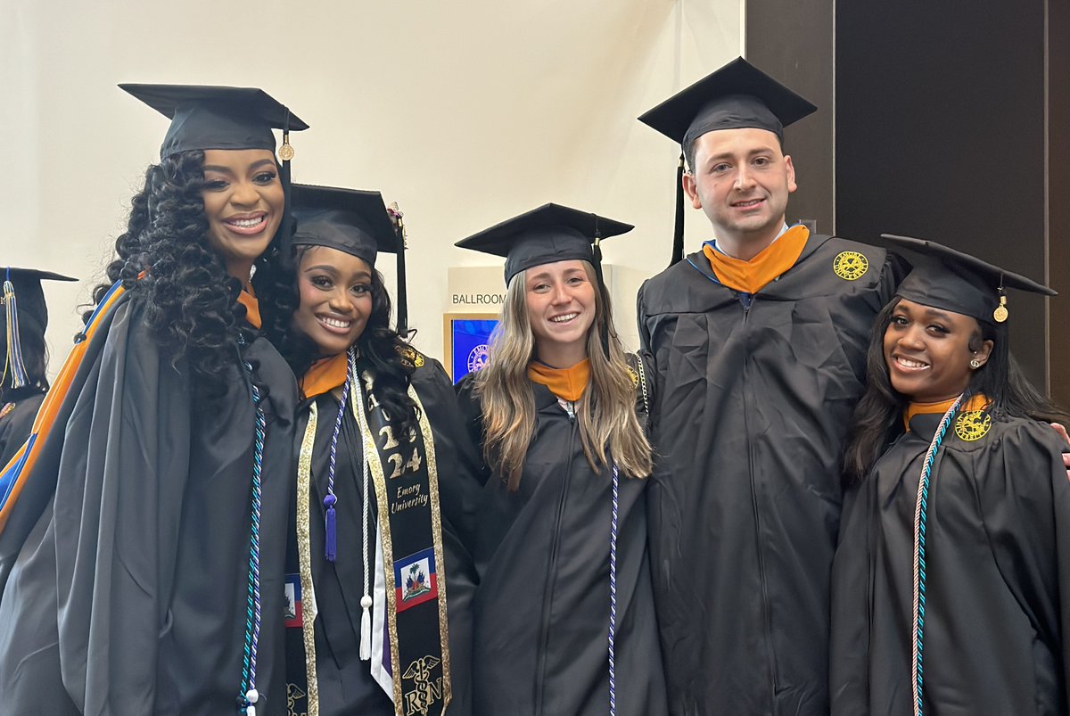 Look at these graduates! Yesterday, we had the honor of celebrating 193 PhD, MN, DABSN, and BSN graduates at our May 2024 School of Nursing Commencement ceremony! We can't wait to see all the amazing endeavors these nurses will achieve. We're so proud of you all. #EmoryNursing