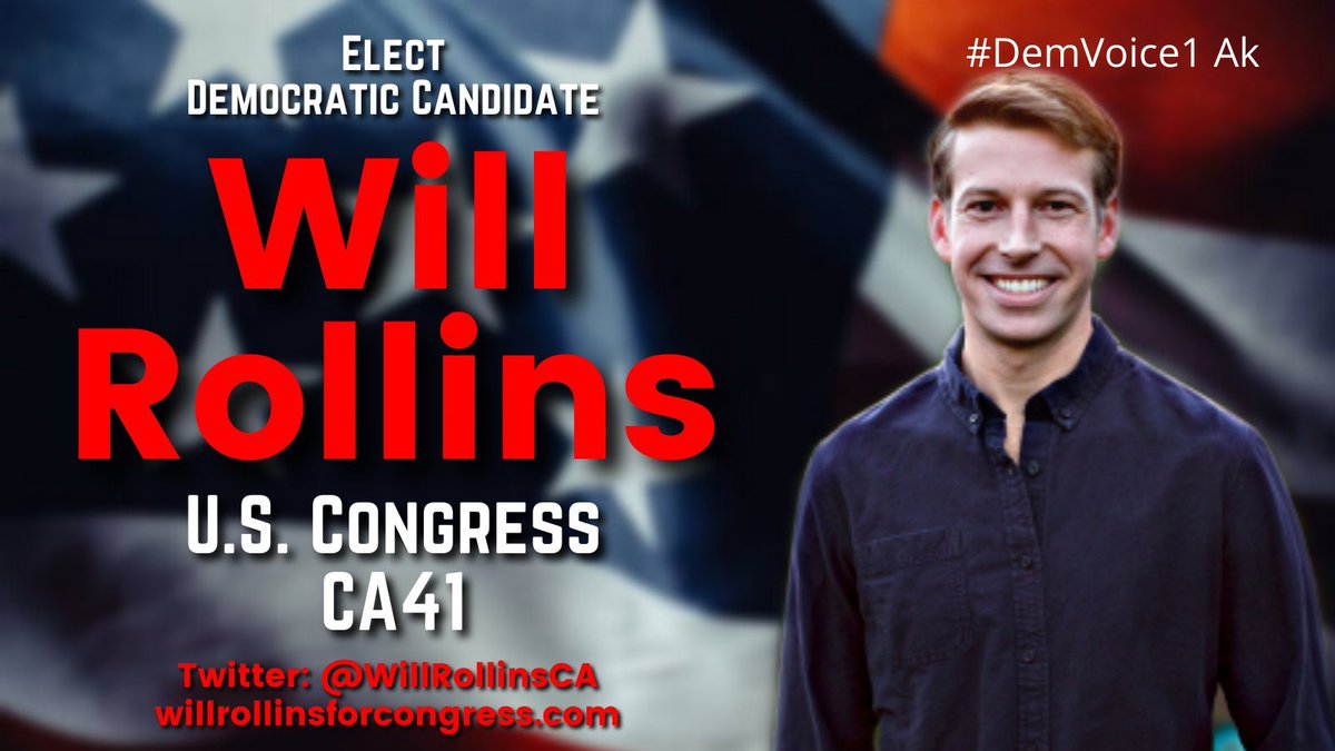 Vote California district 41 Democrat Will Rollins for Congress! Water Seniors Climate LGBTQ+ Education Gun Safety Healthcare Immigration Voting Rights Infrastructure Abortion rights Working families 🔺VOTE @WillRollinsCA 🔺willrollinsforcongress.com #ProudBlue #allied4dems