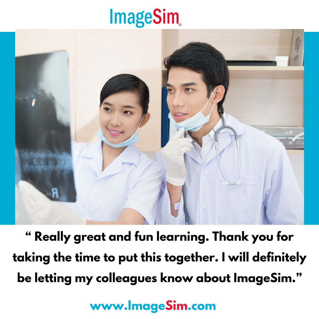 ImageSim's tweet photo. 🌐https://t.co/SqAPfe3bj0
Improve your diagnostic skills in medical image interpretation and join healthcare professionals worldwide in their journey to excellence.
#ImageSim #cme #medicalcourses #onlineeducation #healthcare #testimonials #diagnosticimaging #sickkids #uoft https://t.co/kR6yGhI3AM