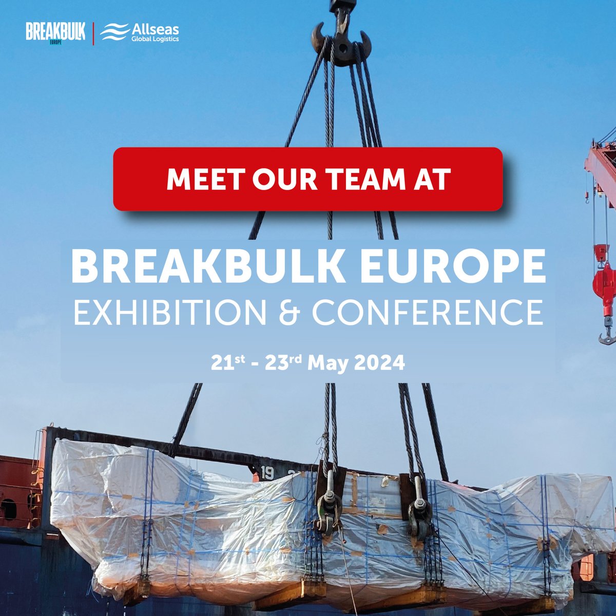 🌍 Allseas will be attending Breakbulk Europe from the 21st to the 23rd of May.🚢

Visit the Breakbulk Europe website to learn more: europe.breakbulk.com/Home

#BreakbulkEurope #LogisticsExpo #IndustryLeaders #AllseasGlobalLogistics