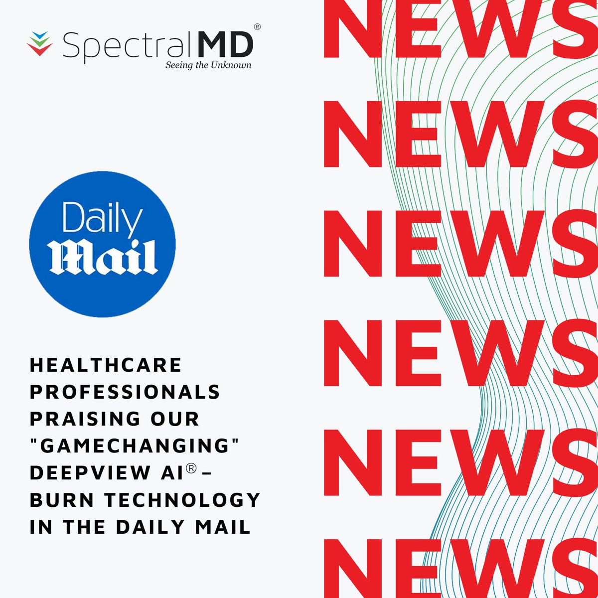 📰 NEWS: Fantastic to see healthcare professionals praising  our 'gamechanging' DeepView AI®– Burn technology in the Daily Mail. 

➡️ Read the article here: dailymail.co.uk/news/article-1…

#burnwounds #predictiveai #betterburncare