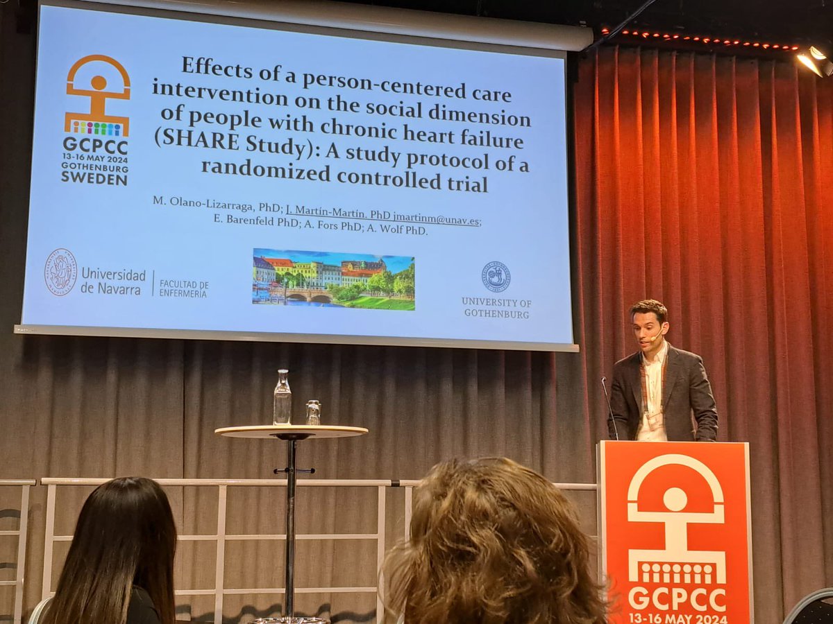 Thrilled to share insights from our transformative impact of person-centered care intervention on the social dimension of individuals with chronic heart failure at #GCPCC2024 in Gothenburg.