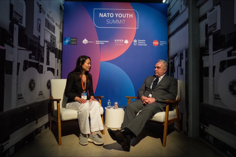 It was a pleasure to speak with more than 300 youth leaders from across the U.S., Canada, and Europe about how they can help us prepare the @NATO Alliance for its next 75 years. We are stronger and more united than ever and your voice matters! #NATOYouthSummit