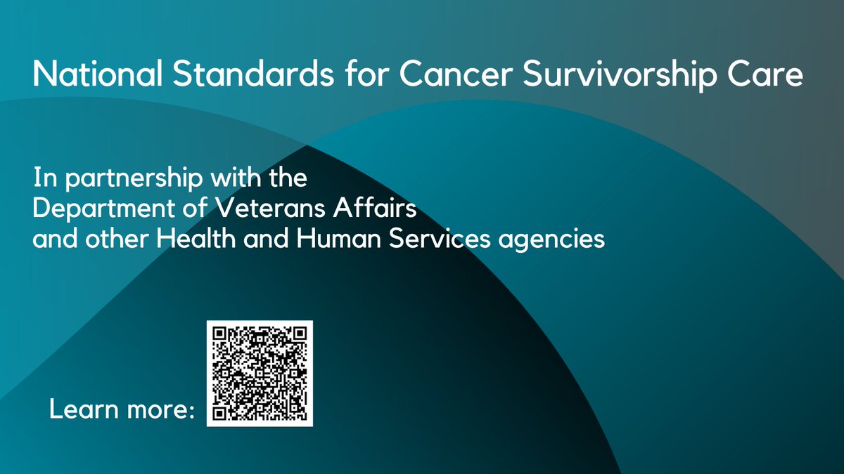 NCI Office of Cancer Survivorship (@ncicancersurv) on Twitter photo The <a href="/theNCI/">National Cancer Institute</a>, in partnership with <a href="/DeptVetAffairs/">Veterans Affairs</a> & other <a href="/HHSGov/">HHS.gov</a> agencies, led a consensus-building process with subject matter experts to develop the National Standards for #CancerSurvivorship Care.
Learn more about these new national standards: cancercontrol.cancer.gov/ocs/special-fo…. The <a href="/theNCI/">National Cancer Institute</a>, in partnership with <a href="/DeptVetAffairs/">Veterans Affairs</a> & other <a href="/HHSGov/">HHS.gov</a> agencies, led a consensus-building process with subject matter experts to develop the National Standards for #CancerSurvivorship Care.
Learn more about these new national standards: cancercontrol.cancer.gov/ocs/special-fo….