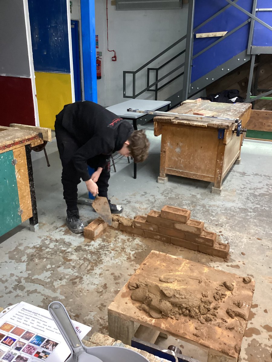 Construction sessions have been focusing on bricklaying recently🧱

Our young people definitely enjoy the practical sessions👷

.
.

#crispvocationalprovision #theCVPway #vocationaleducation #alternativeprovision #nottingham #nottinghamshire #construction