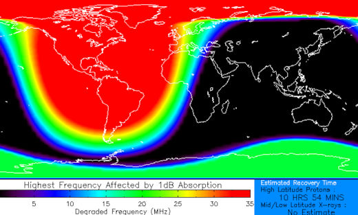 La macha solar  AR3664 esta provocando apagones de radio 
#TormentaSolar #tormentaGeomagnetica 

La mancha solar gigante AR3664 ya no mira a la Tierra. Eso lo hace más peligroso. La mancha solar de clase Carrington pasa sobre el extremo occidental del Sol, una región del Sol que