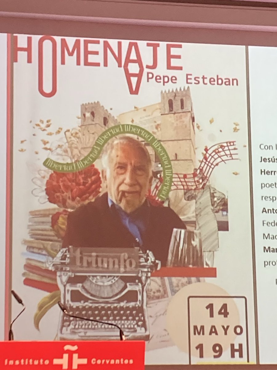 Homenaje a Pepe Esteban con su casi 90 años. Persona fundamental en el mundo de los editoriales quien publicó La forja de un rebelde de Arturo Barea por primera vez en España en 1978.