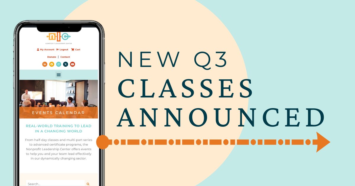 20 new #nonprofit training classes and certificate programs are now open for registration 🎉: nlctb.org/events/ 

Leaders are learners!

#ProfessionalDevelopment #NonprofitLeadership