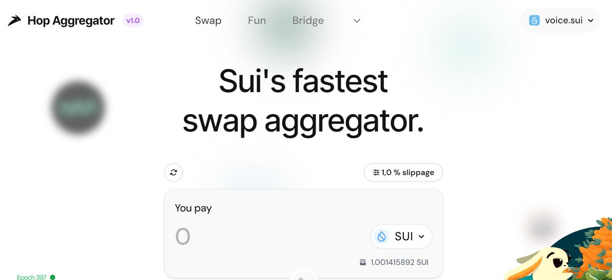 Whose the newest, coolest DAPP in the #sui ecosystem? @HopAggregator is who, and guess what: they have integrated with yours truly! 🤝