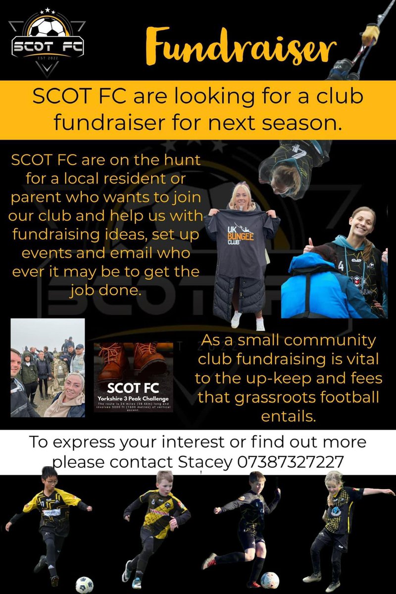 Think you’ve some time and want to give back to the local community well look no further a volunteer role has come up. If you want to give it a try please drop us a message. 💛🖤