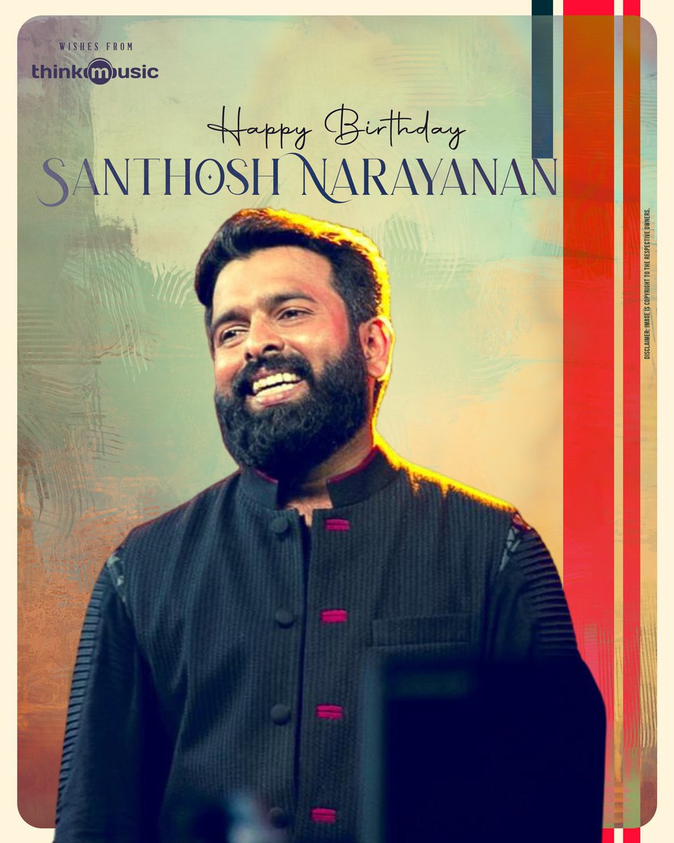 Your music is truly a beautiful expression of emotions! ♥️ We extend our warmest wishes to our very own musical maestro, @Music_Santhosh, on the joyous occasion of his birthday! #HBDSanthoshNarayanan