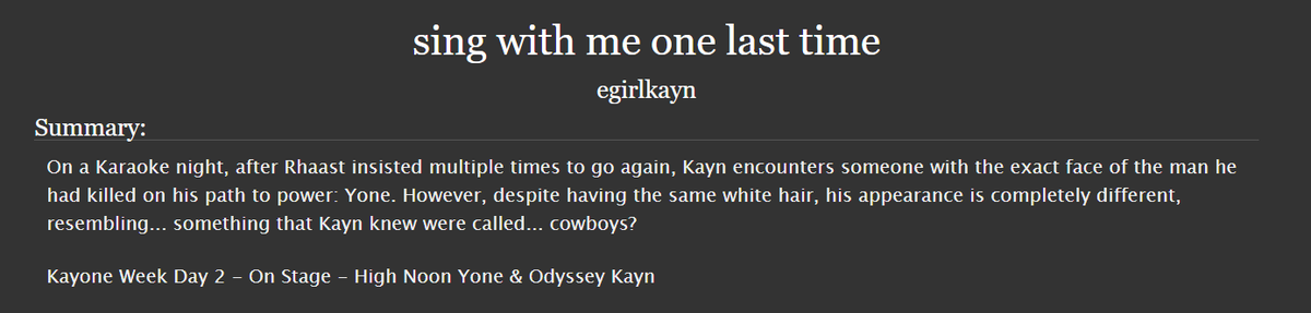 bunnyiling's tweet photo. #kayoneweek2024 #kayone kayone week day 2 - on stage | odyssey kayn & high noon yone
https://t.co/0GUFQ7PHoZ https://t.co/NzM94RF11z
