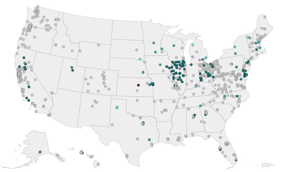 Influenza A in Wastewater – Site Level @CDCgov's interactive map shows current site-level data for influenza A virus in wastewater. cdc.gov/nwss/wastewate…