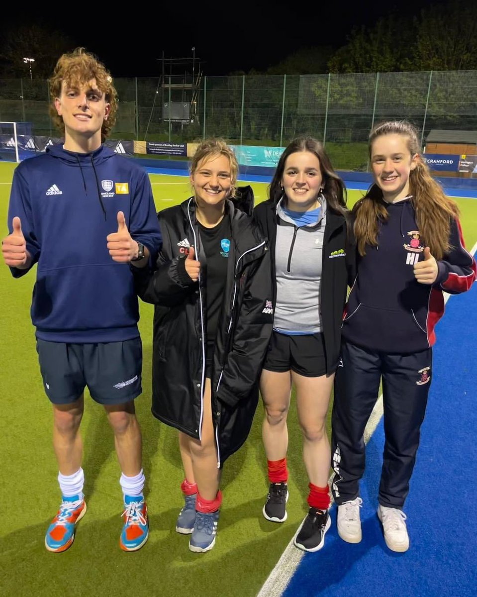 Dylan, Cara &amp; Heidi have joined Mikayla in the Reading TA
For anyone that doesn’t know much about this, 25 boys &amp; girls are selected in 4 school years to train at each TA as part of the England hockey talent pathway. It’s a massive achievement and the club is very proud. Congrats