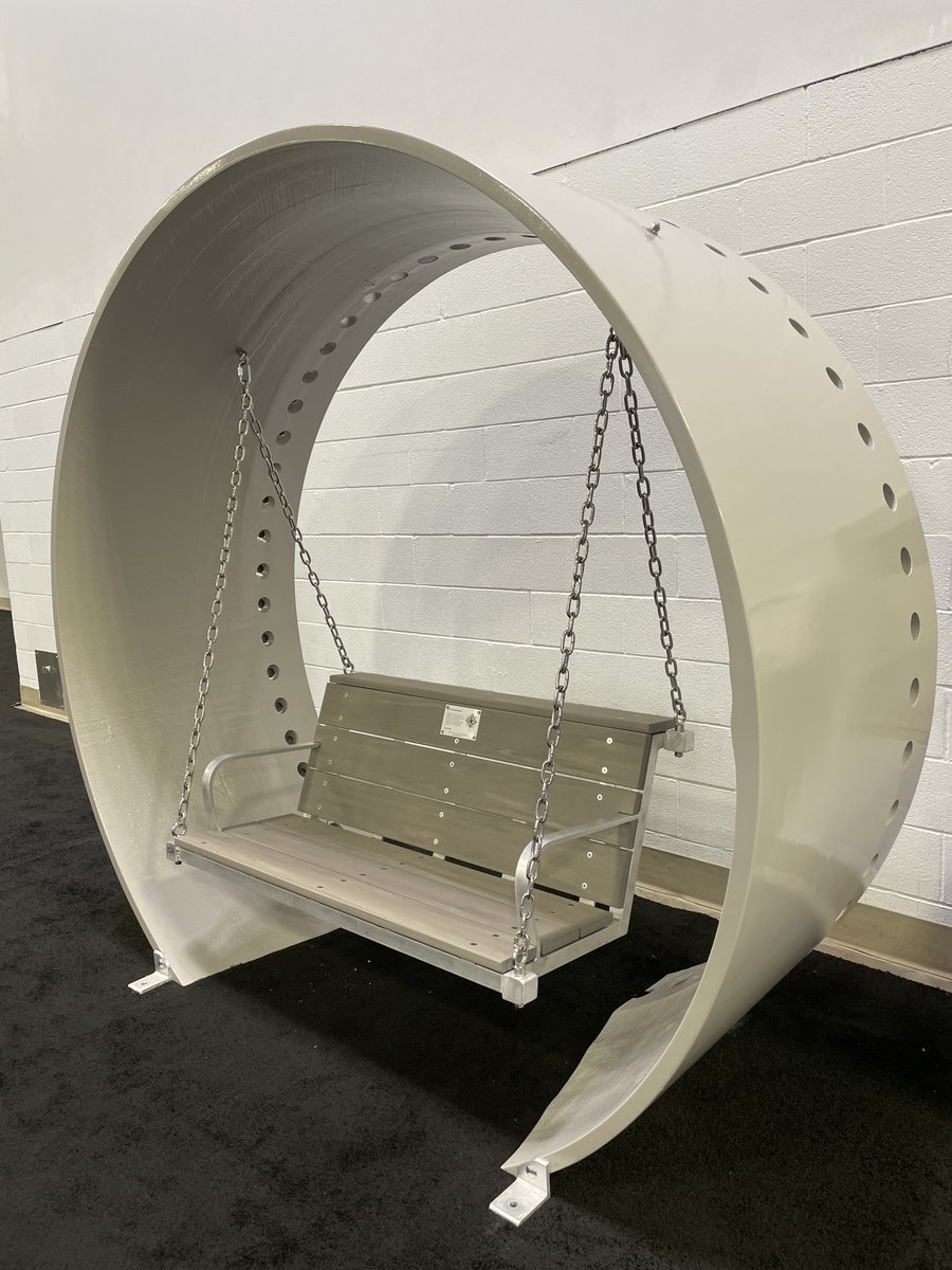 Did you catch this at #CLEANPOWER24? Furniture made from recycled wind turbines, by the company @canvusworld, and painted by local artists were displayed throughout the conference. The works of art will now be donated to Mississippi @ParkConnection to be placed in parks