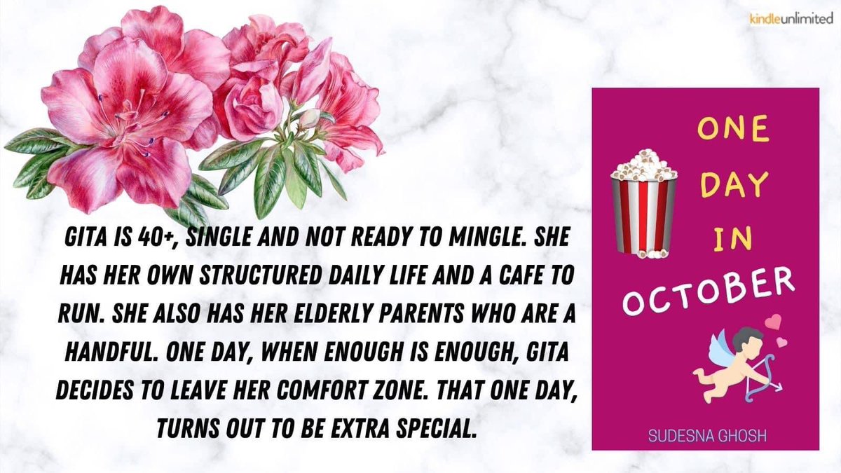 ❤️A short story about a 40+ woman who isn't looking for love❤️ The first #shortstory in the short & sweet #series amazon.in/One-Day-Octobe… amazon.com/One-Day-Octobe… amazon.co.uk/One-Day-Octobe… amazon.com.au/One-Day-Octobe… #RomanceReaders #KindleUnlimited