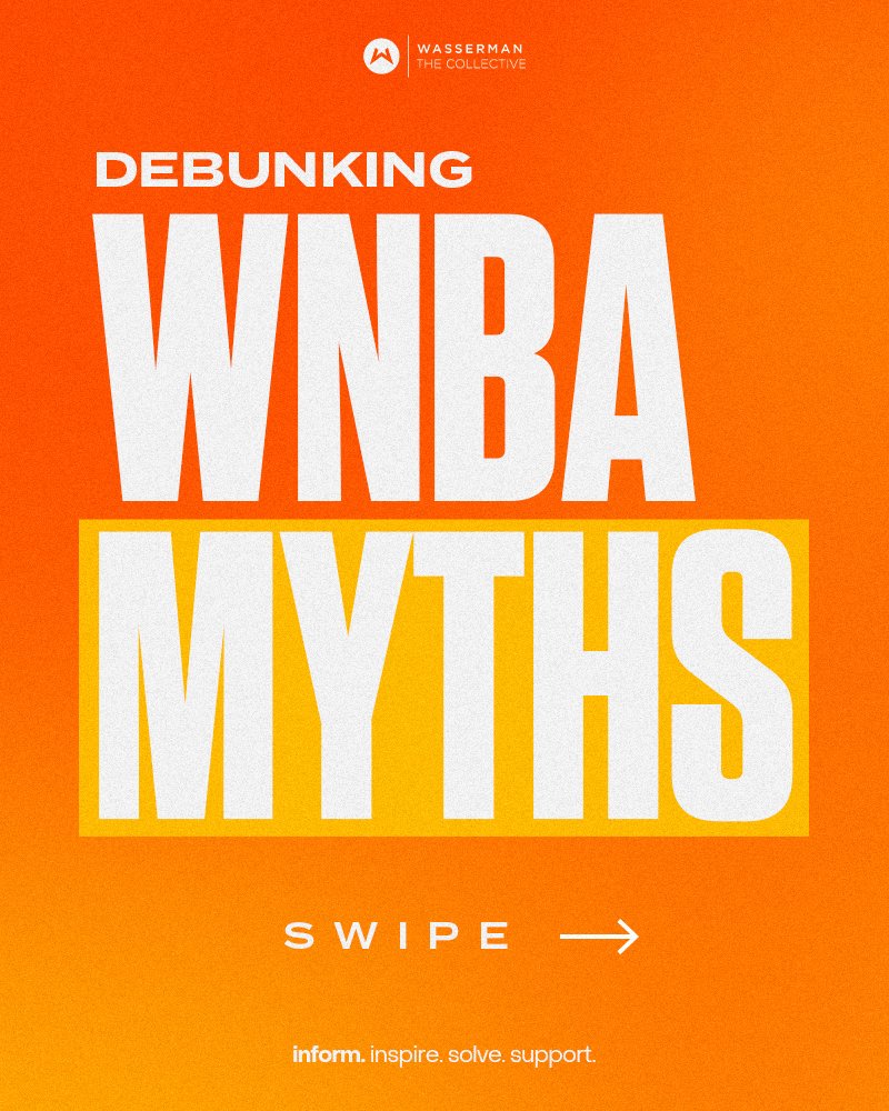 Let's set the record straight 💭🤨 With tonight's WNBA season tip-off finally here, we're taking a moment to debunk some of the biggest myths and misconceptions in conversations surrounding the W right now. ⤵️ #WeAreTheCollective | #WNBA