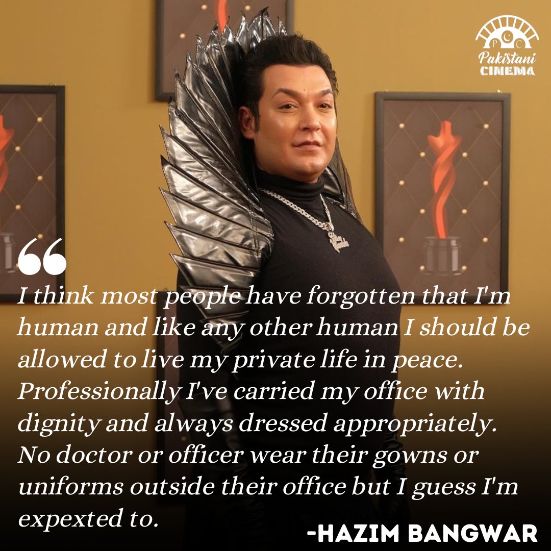 'I've left a life of luxury behind to serve my public. The price for which I pay everyday by being criticized, trolled, bullied and threatened for simply dressing well', writes @HazimBangwar in response to online trolling over his recent look for HUM Style Awards.