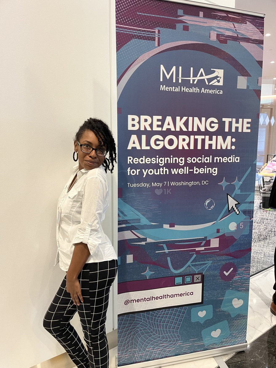 Thank you @MentalHealthAm for hosting the #BreakingTheAlgorithm2024 youth-led social media summit for #MentalHealthAwarenessMonth. Two of our Changemakers, Smitha & Daija, joined other young people address social media companies' role in America's youth mental health crisis.