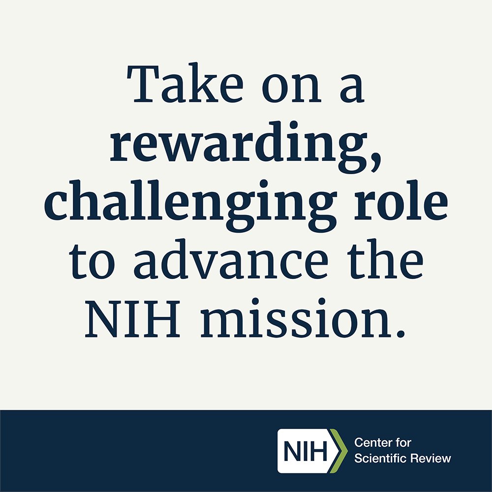 NIH_CSR's tweet image. Now live: We’re recruiting for multiple scientific review officers with expertise in all areas of science within @NIH, with the option to work remotely.

Learn about the benefits of working at CSR, links to apply, deadlines, and contact info for questions: go.nih.gov/SROrecruit