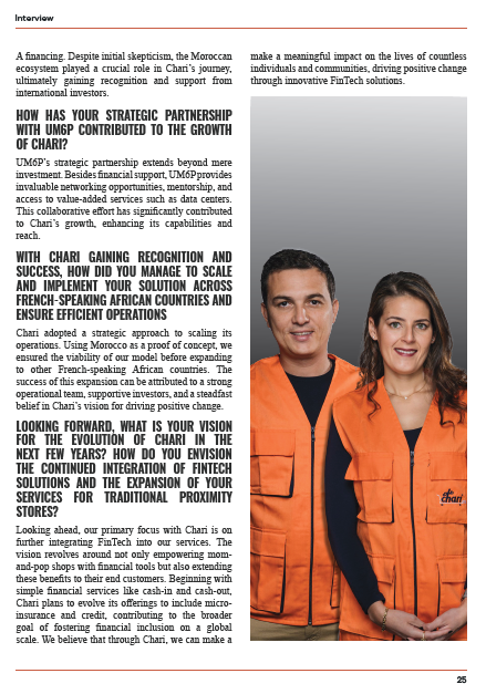 ChariMaroc's tweet photo. Our co-founders Sophia Alj and @ismaelbelkhayat   had an enlightening interview with @UM6P_officiel  magazine, a publication in the world of venturing and entrepreneurship. 
From the origin of story to our vision for growth, it was a great discussion that highlighted our journey. https://t.co/ddGNv05Om5