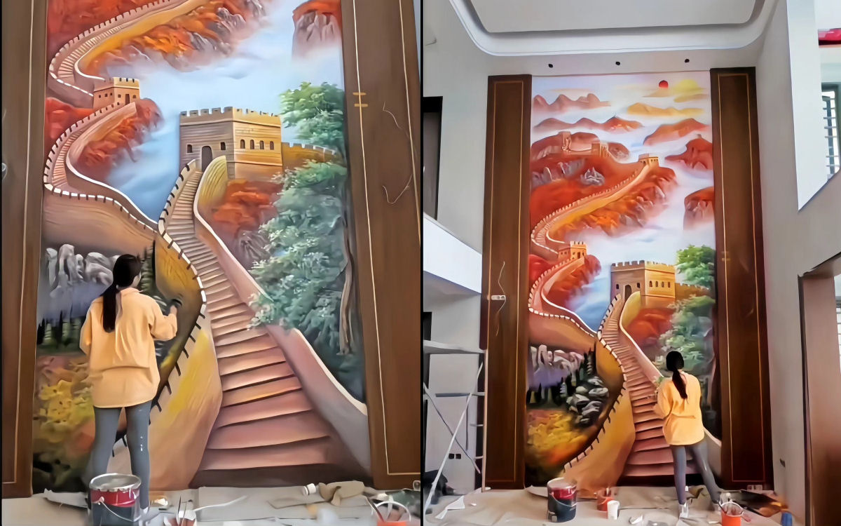 Stunning bas-relief #murals transform ordinary #walls into #ImmersiveSpectacles zorz.it/3QLjWqv | #MiaSantarelli #Bihuashiyuge #ChinaBasedArtist #ArtisticCompositions #GreatWallOfChina #3DComposition #videos