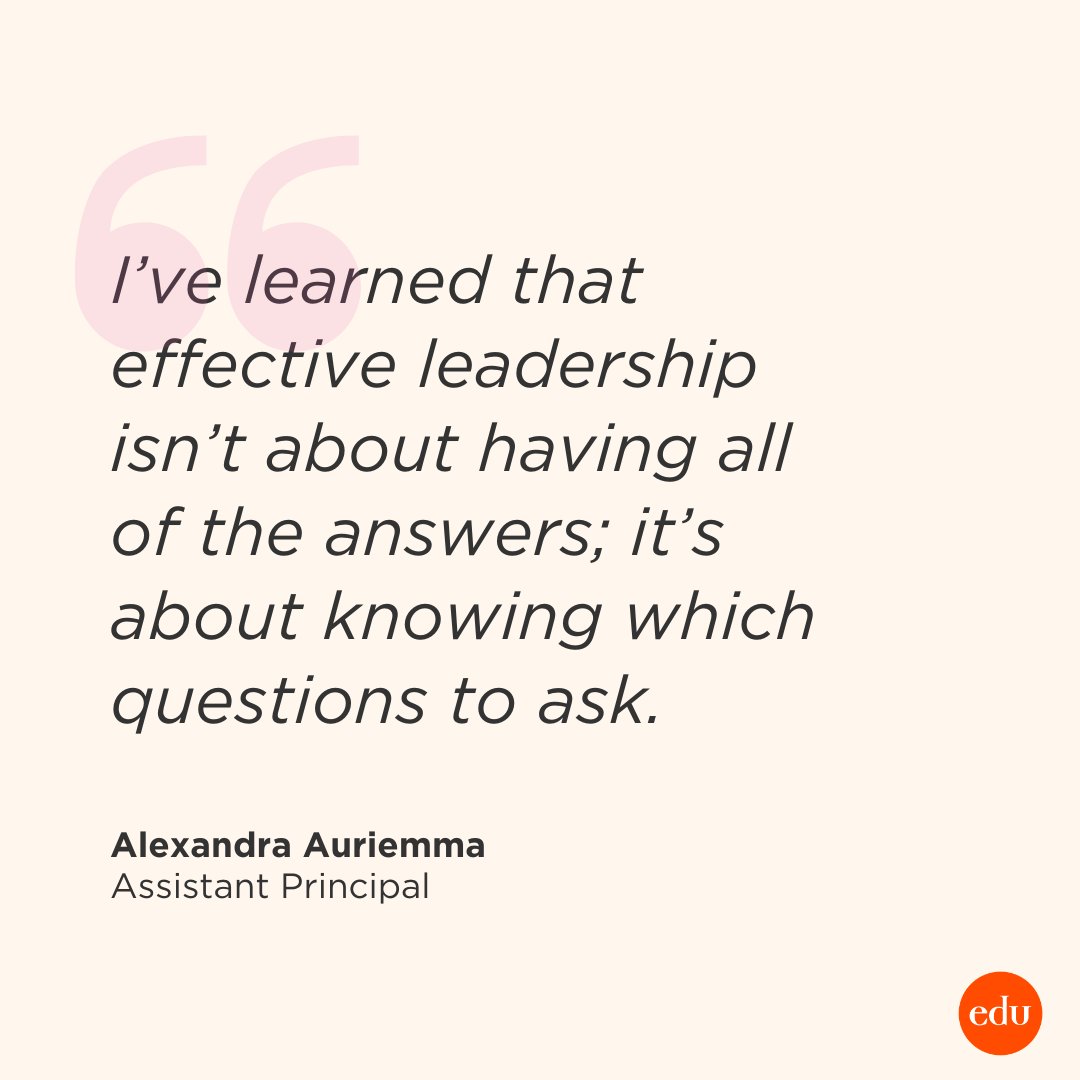 A school leader in her 2nd year shares advice for new administrators: edut.to/3UrezxK