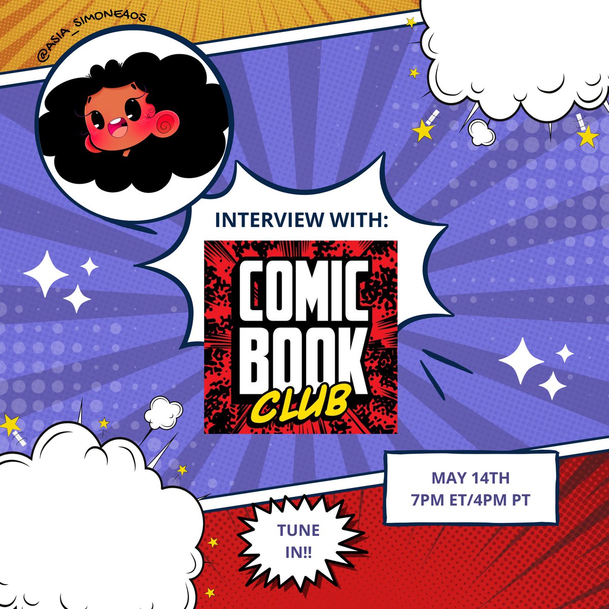 Yall!!! My first podcast interview is today with @comicbooklive !!! Tune in on Facebook or YouTube at 7pm ET/4PM PT!!! #ArtistOnTwitter #comicbookartist #comicbook