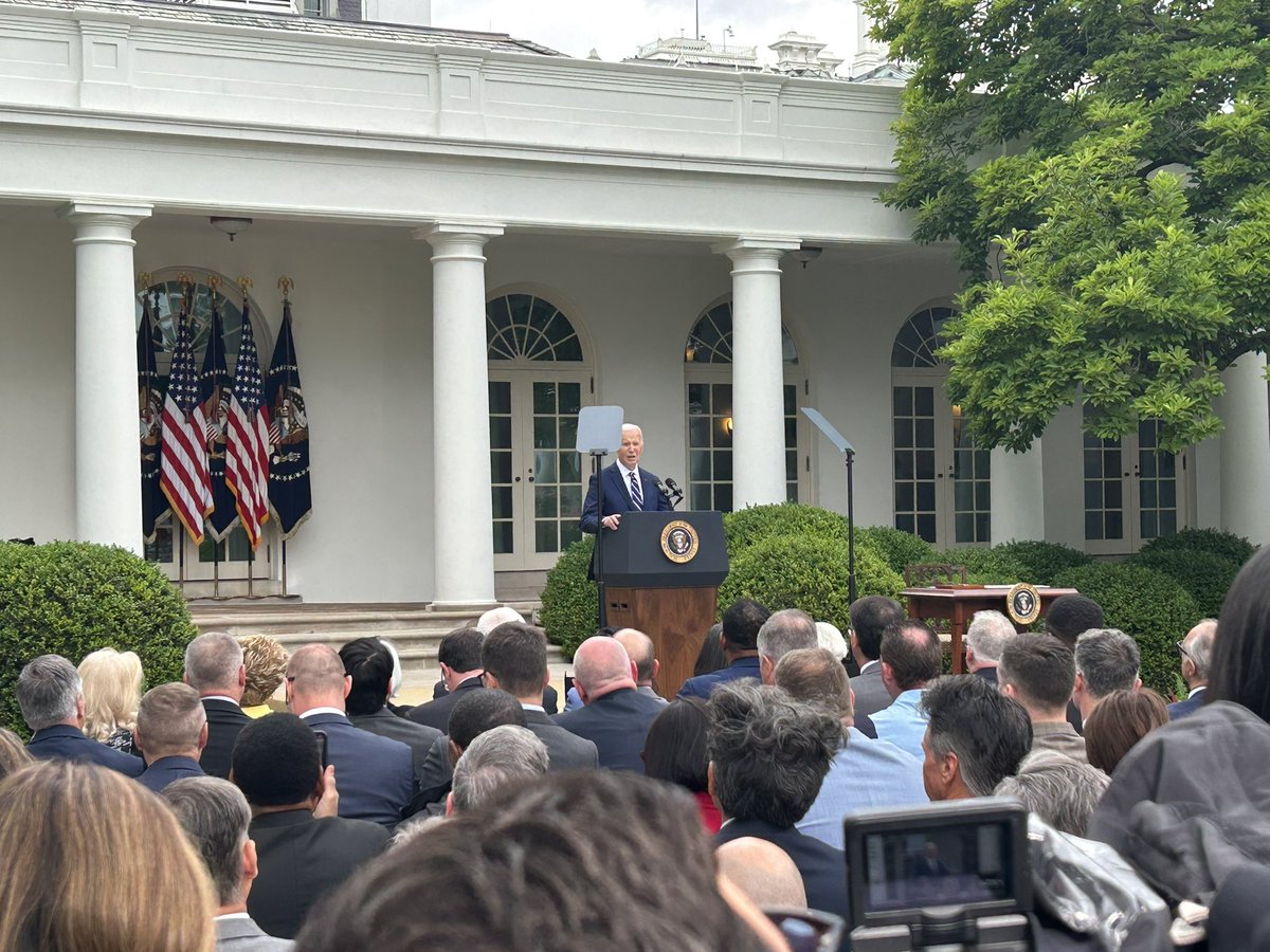 “It’s not competition. It’s cheating,” President Biden says about China’s “unfair trade practices” as he announces more tariffs on Chinese EVs and solar panels. “We’re not gonna let China flood our market.”