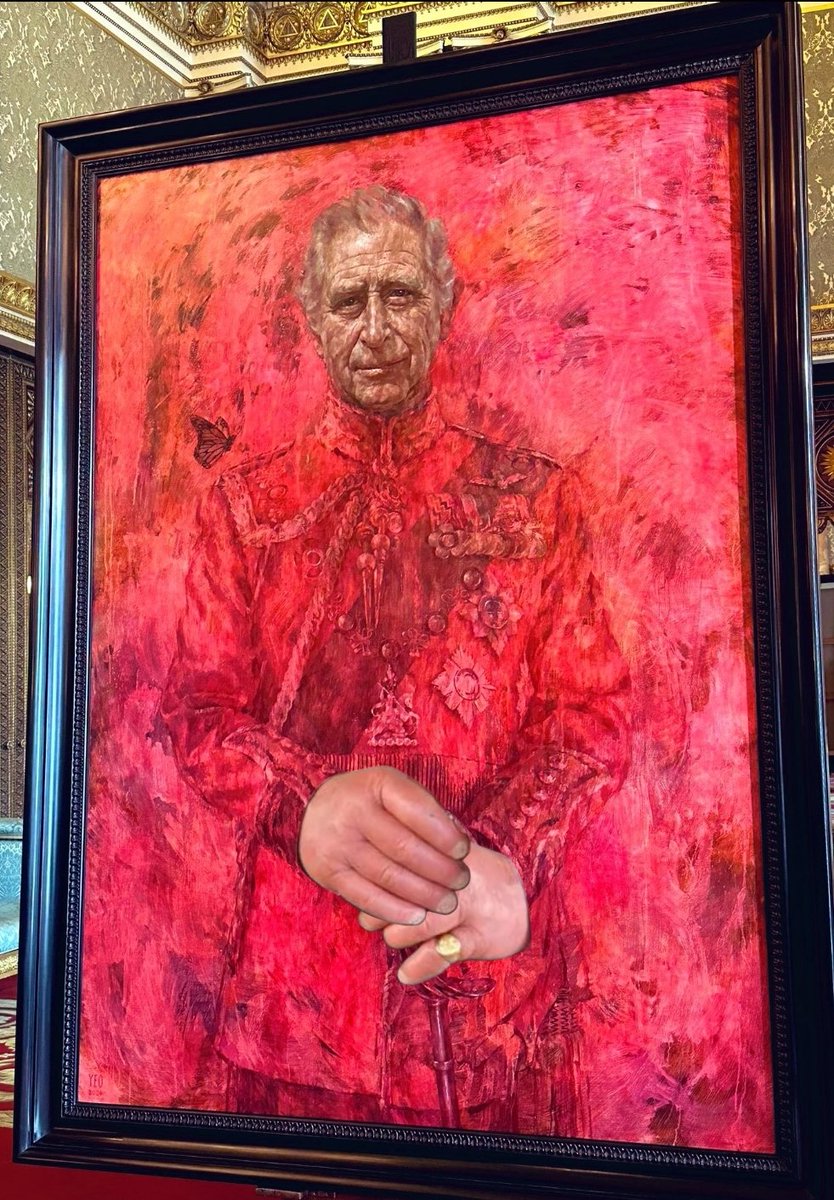 I_amMukhtar's tweet photo. King Charles first official portrait since the coronation. https://t.co/pM9DHg6VJe