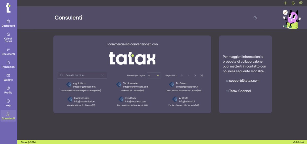 tatax_app's tweet image. 🔥SEI UN COMMERCIALISTA? ECCO COSA PUOI OTTENERE DA TATAX!

- Tatax ti permetterà di agganciarti agli account dei tuoi clienti, ed in questo modo visionare la loro situazione ed addirittura modificare/aggiungere eventuali transazioni.

Il tuo cliente dovrà soltanto invitarti come…