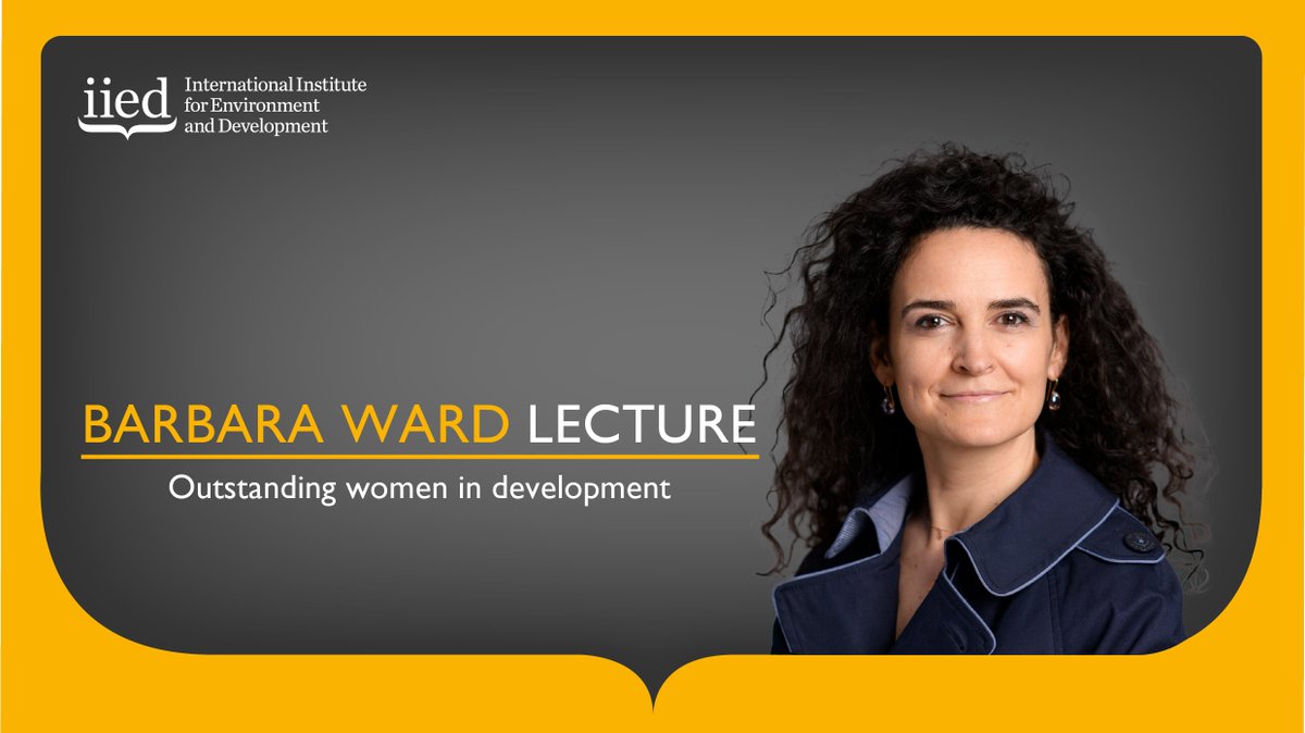 TONIGHT: We're delighted to be joined by Mafalda Duarte, executive director of @theGCF to deliver the Barbara Ward Lecture, IIED's celebration of outstanding women in development. #BW2024 iied.org/global-climate…