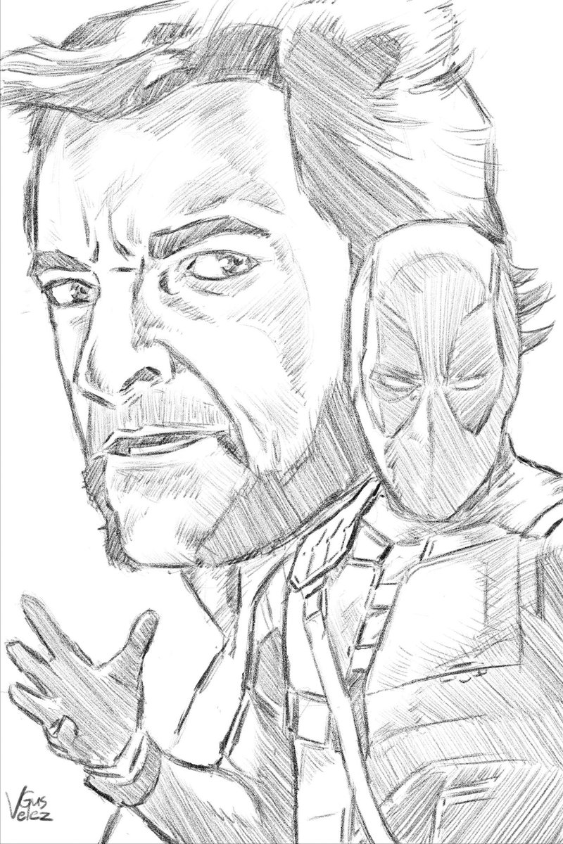Rough colors all blocked in now. I'll start rendering these 2 gentlemen after I finish my Star Wars painting. #WIP #DeadpoolAndWolverine @WolverSteve #fanart #MCU