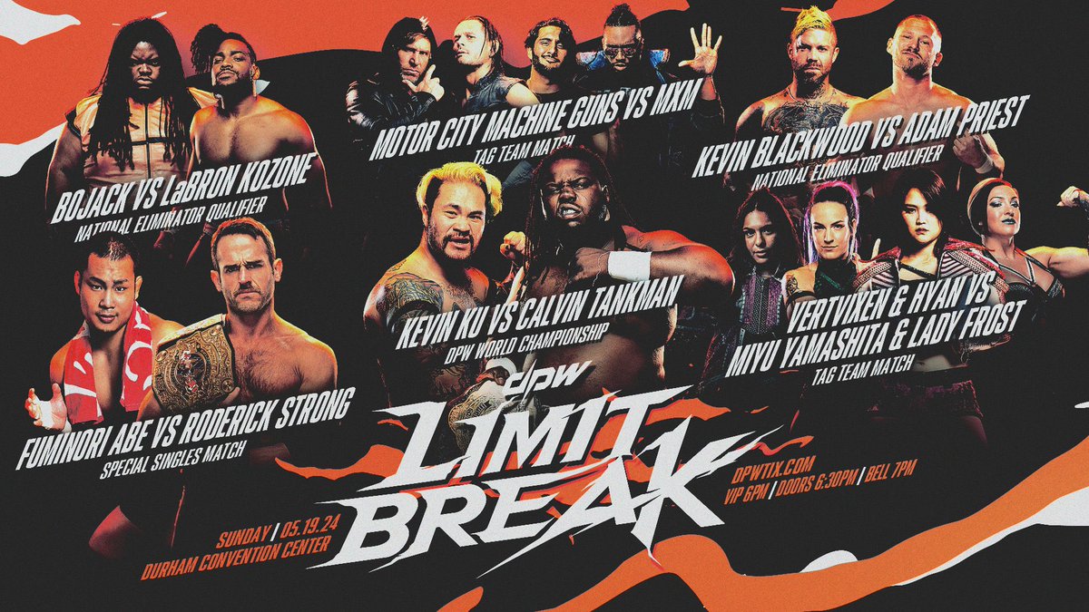 I’m locked in 🔒 See you Sunday ☄️ DPW Limit Break 🗓️ 05/19 | Durham, NC 🎟 dpwtix.com