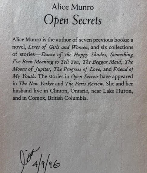 have been trying to figure out how Alice Munro does her magic for almost 30 years