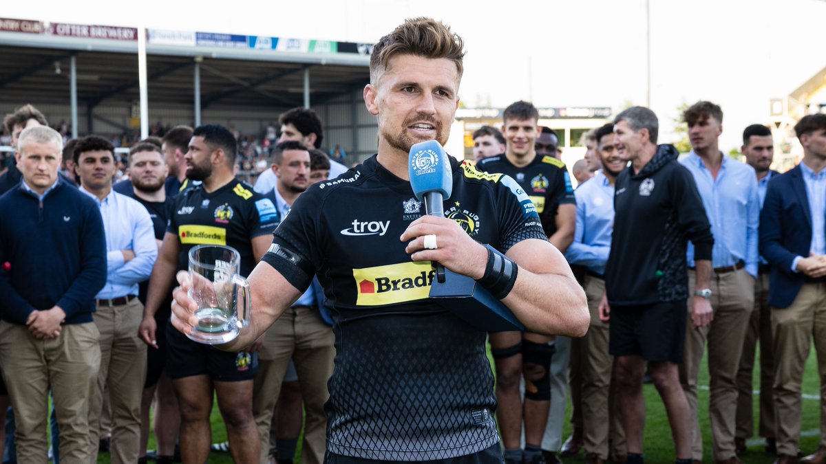 For the first time in his career, Henry Slade was named the Supporters' Player of the Year on Saturday 🏆 🔗: bit.ly/3wyr8Q6 Well done Sladey! 👏 #JointheJourney | @ExeterChiefsSC