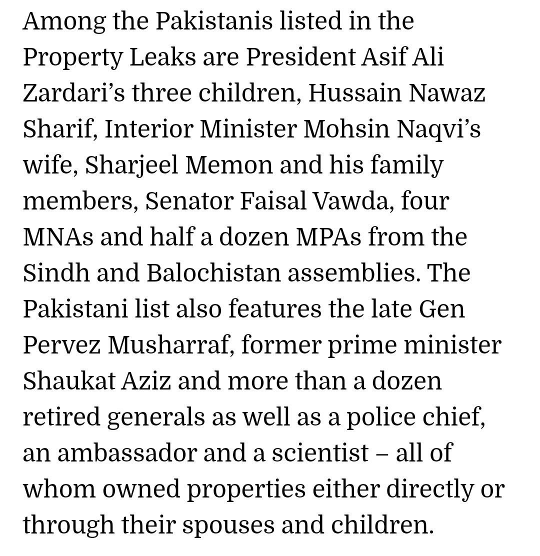 اس کی تحقیقات ہونی چاہئے لیکن صرف سیاست دانوں کی نہیں ان سب جنرلز کا بھی احتساب ہونا چاہئے 
 یہ ہیں وہ سب جو پاکستان اور پاکستانیوں کے مجرم ہیں  

#DubaiLeaks
#بہانے_نہیں_احتجاج_کرو
@TeamiPians