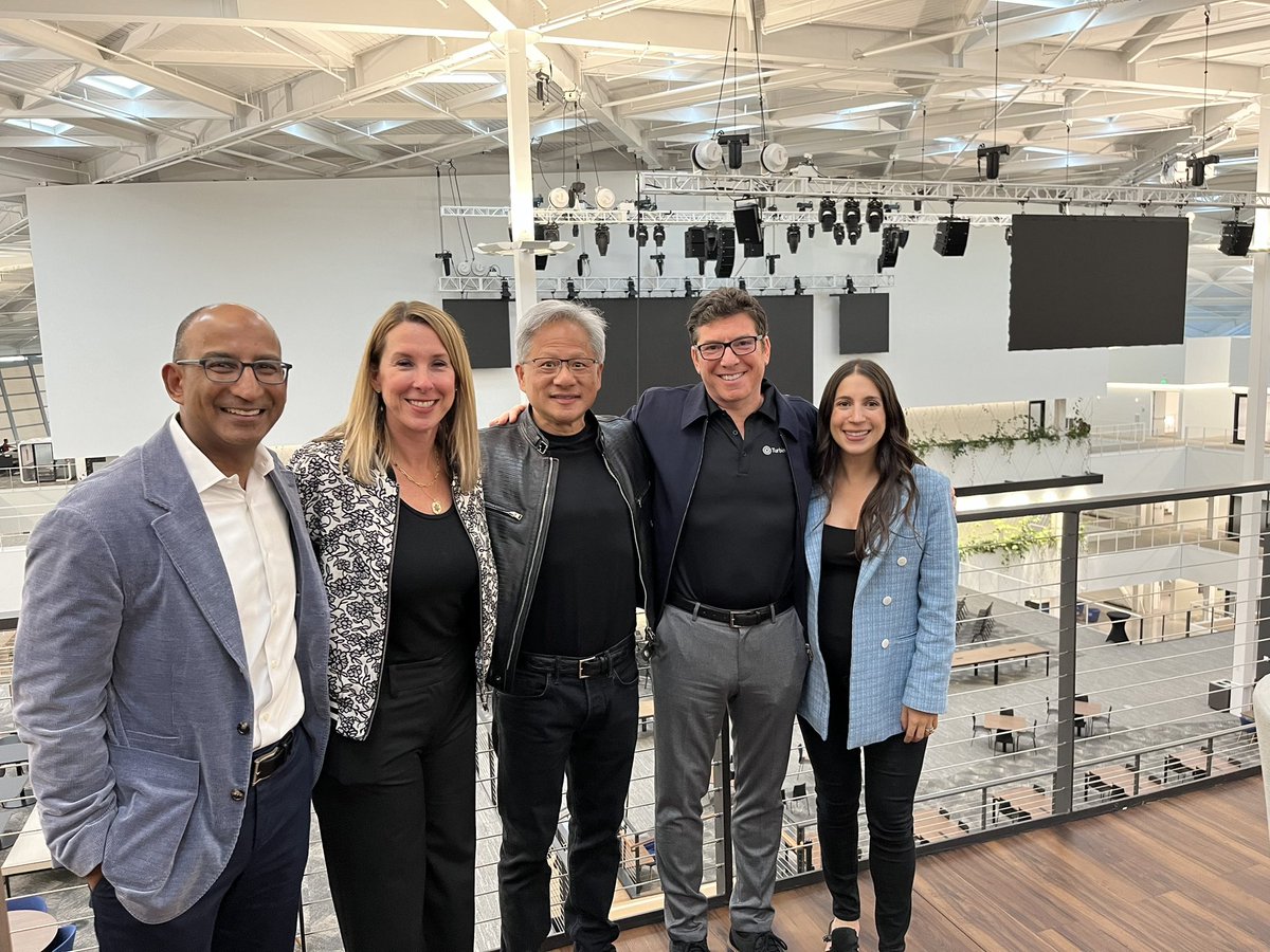 We had a great time connecting some of our AI-focused companies with Jensen Huang and the @NVIDIA leadership team. Many thanks to the NVIDIA team for their hospitality and the time they invested in getting to know a few of our startups!
