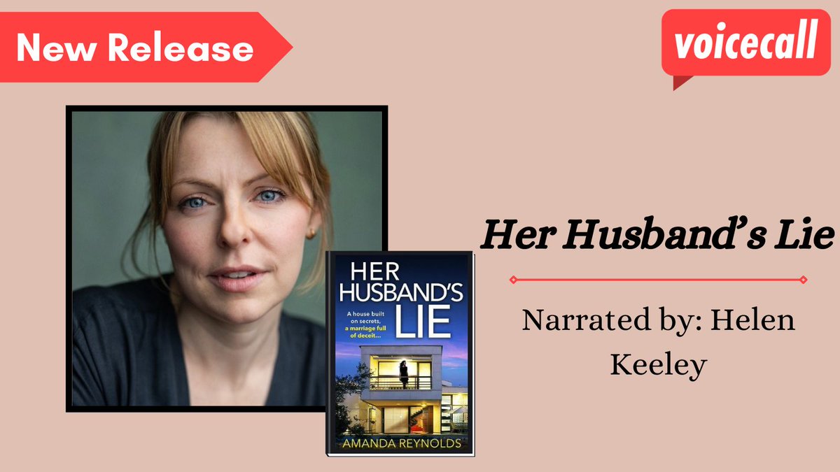 New Release Alert! Helen Keeley brilliantly narrates the thrilling twists and turns in this gripping novel, Her Husband's Lie! You can listen here: shorturl.at/wxyP3 Author: @amandareynoldsj Narrator: @KeeleyHelen Produced by: @Isisaudio