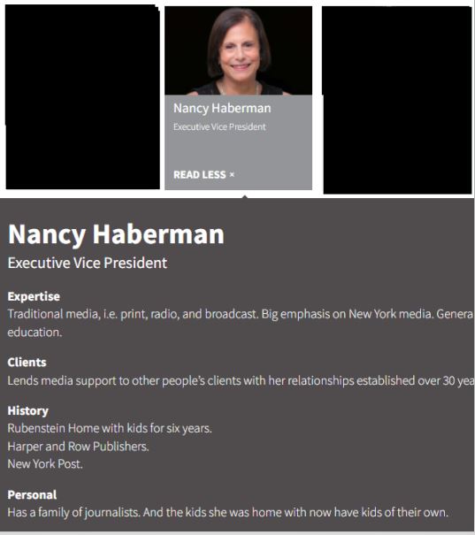 @KatiePhang A reminder that Maggie Haberman's mom, Nancy, was an Executive VP at Rubenstein PR, a firm that represented Fred Trump, Donald Trump, and Charles Kushner. This is why Maggie essentially does PR for the Trump family through the @NYtimes now. rubenstein.com/who-we-are/