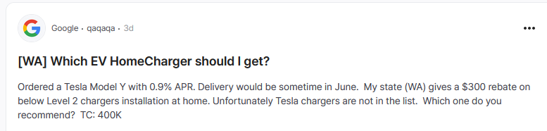 TC = Total Compensation

Why put it on a post about a EV homecharger? Who knows!?