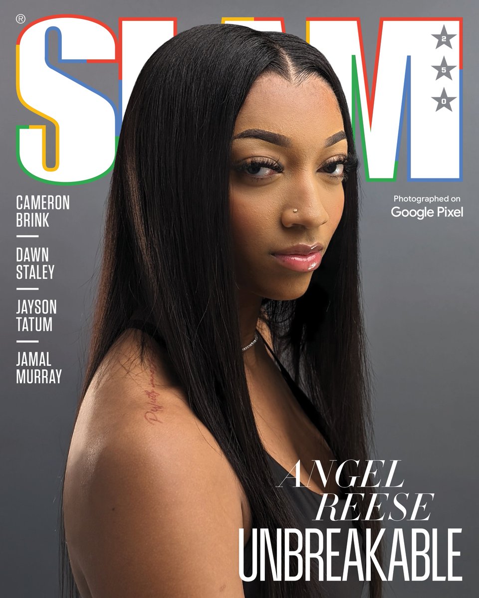 #Sponsored Angel Reese continues to battle her way through storm after storm, standing firm no matter what. Her SLAM 250 cover makes history by being the first SLAM cover photographed on Google Pixel. @GooglePixel_US slam.ly/angel-250