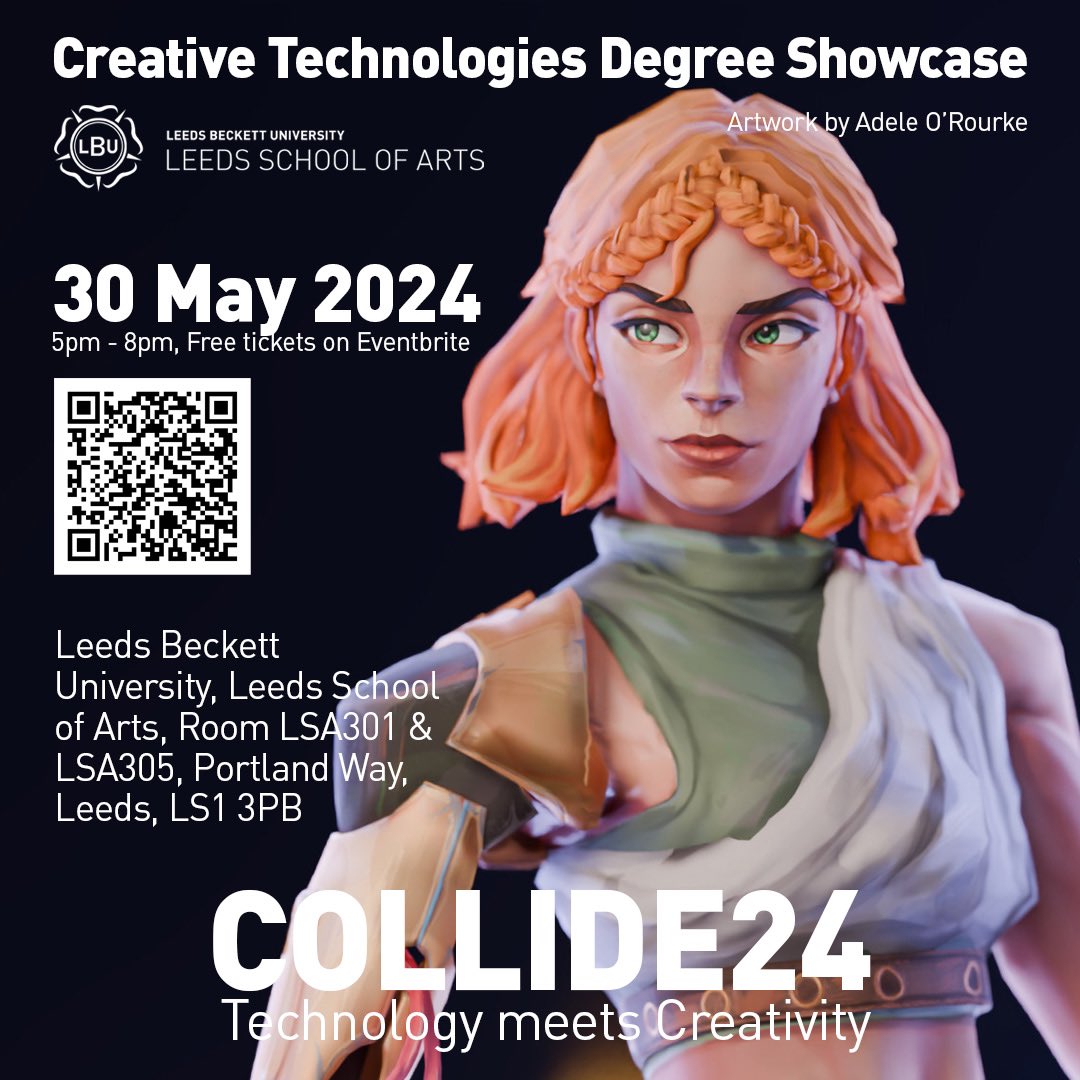 Sign up for FREE tickets to our student showcase COLLIDE24! leedsbeckett.ac.uk/events/end-of-…