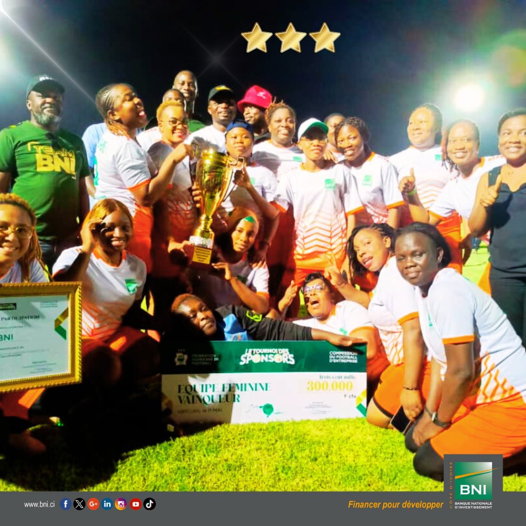 BNI_CI's tweet image. Une ovation spéciale pour nos héroïnes qui ont donner un coup de marteau à la LONACI avec un score de 4-0 en toute humilité sur le terrain de l’INJS MARCORY. Elles remportent ainsi le 1er  trophée 🏆 du tournoi des sponsors organisés par la FIF devant @Emerse_Fae 
#BNI #Lonaci