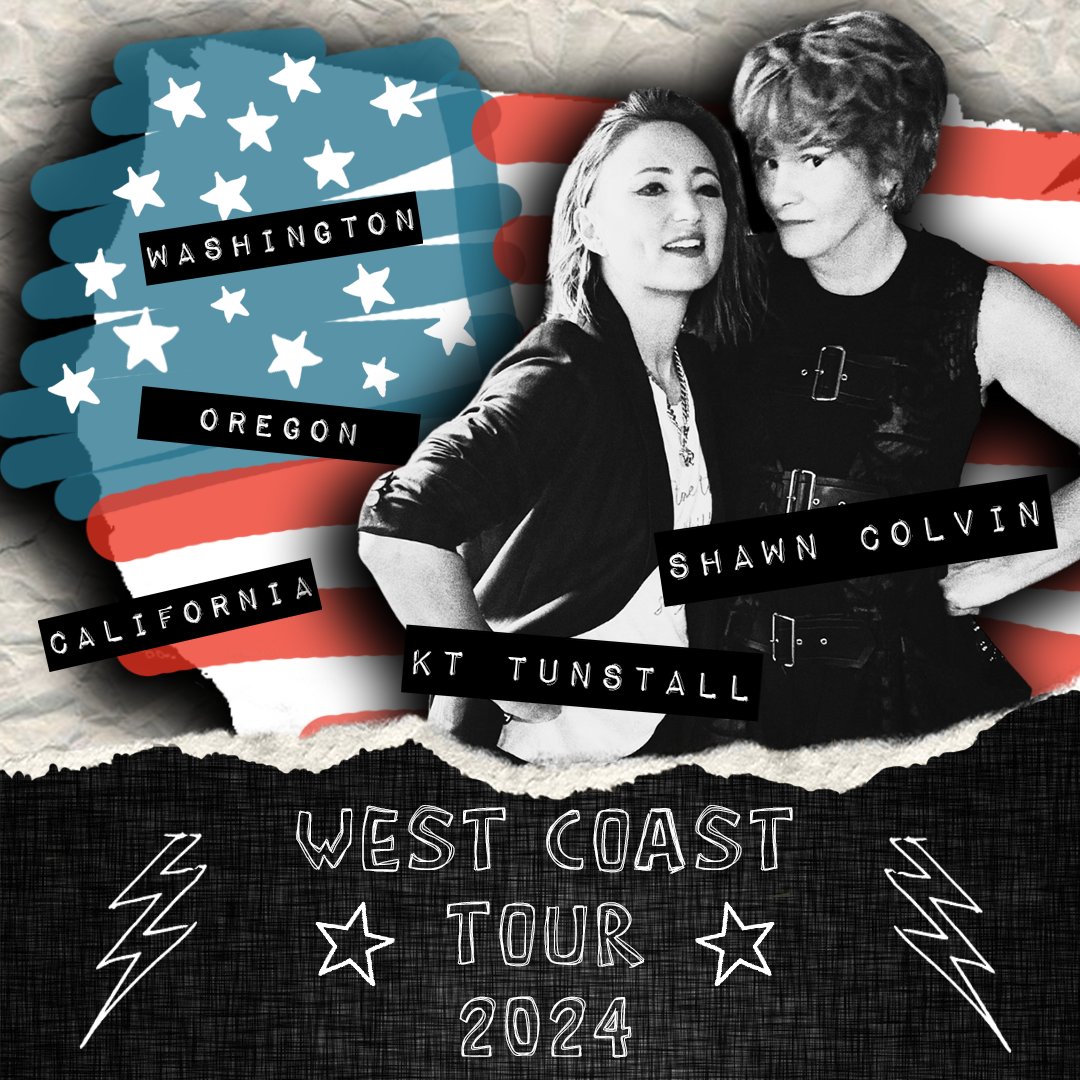 Dear West Coast 🇺🇸 @Shawn_Colvin  & I heard your call, and we are heading your way 😎✌🏼

Tickets go on sale THURSDAY 17th May so grab em while they’re fresh!

Herbst Theatre, San Francisco, CA | Nov 8th

Silva Concert Hall at the @HultCenter,  Eugene, OR | Nov 12th

@RevHallpdx ,