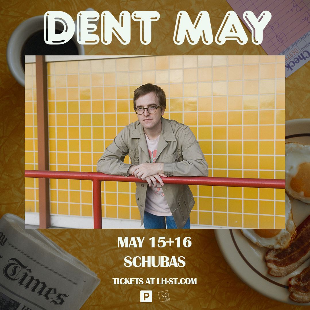 Singer-songwriter @DentMay visits @Schubas for TWO NIGHTS on Wednesday and Thursday 5/15 + 5/16! Chicago's own @JimmyWhispers starts the show both nights at 8pm. ENTER TO WIN TICKETS: forms.gle/8wux5QjXTMs7fC…