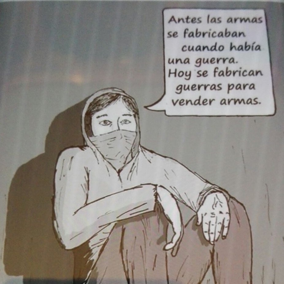 Antes las armas se fabricaban cuando había una guerra.
Hoy se fabrican guerras para vender armas.