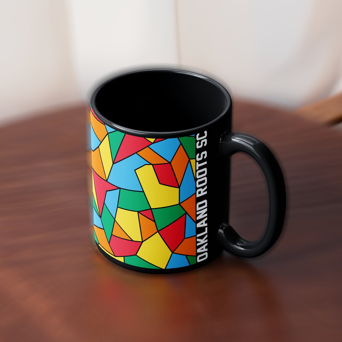 Start your morning the right way. ☕️ The Mosaic Mug is now available for purchase. ️ Shop Now: shop.oaklandrootssc.com #OaklandFirstAlways
